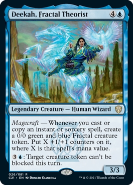 🔥 Deekah, Fractal Theorist Commander 2021- Strixhaven